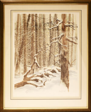 Kimmo Pälikkö - Metsämaisema - Serigrafia