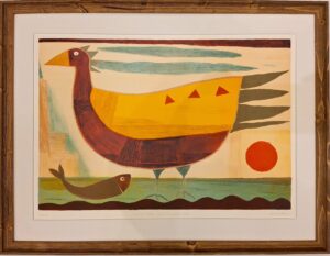 Christer Åberg - I'm so happy of my golden eyes - Litografia
