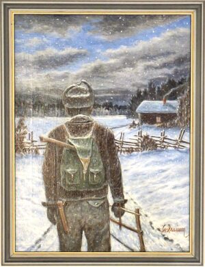 Saarinen Esa - Kotiin - Öljyärimaalaus