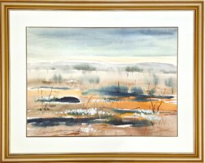 Paula Viitanen - Syys maisema - Akvarelli