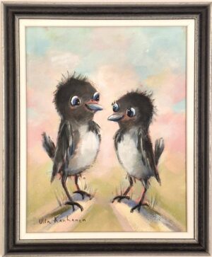 Ulla Kauhanen - Telepatiaa - Akryylimaalaus