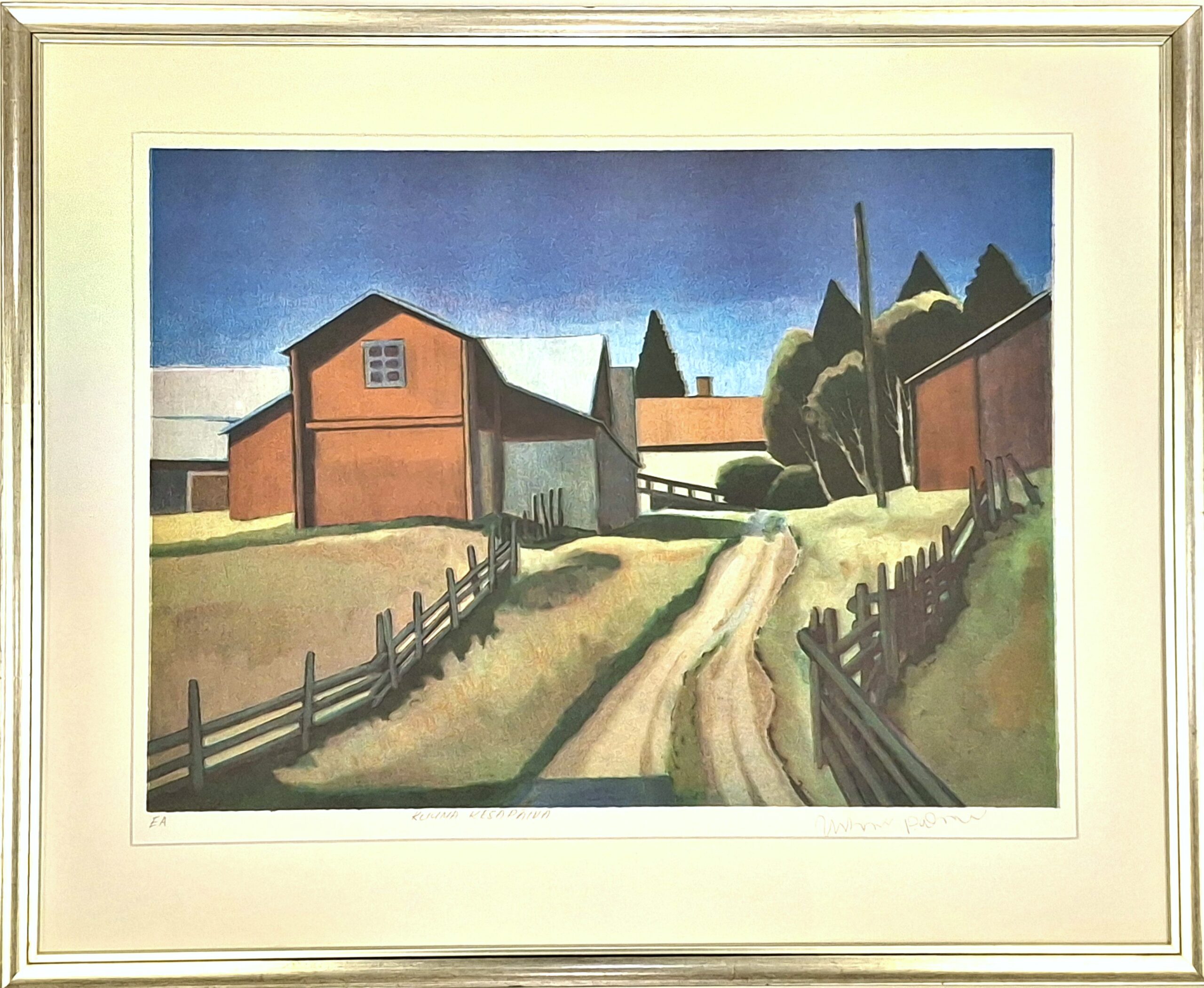 palmu25a Juhani Palmu - Kuuma kesäpäivä - Serigrafia