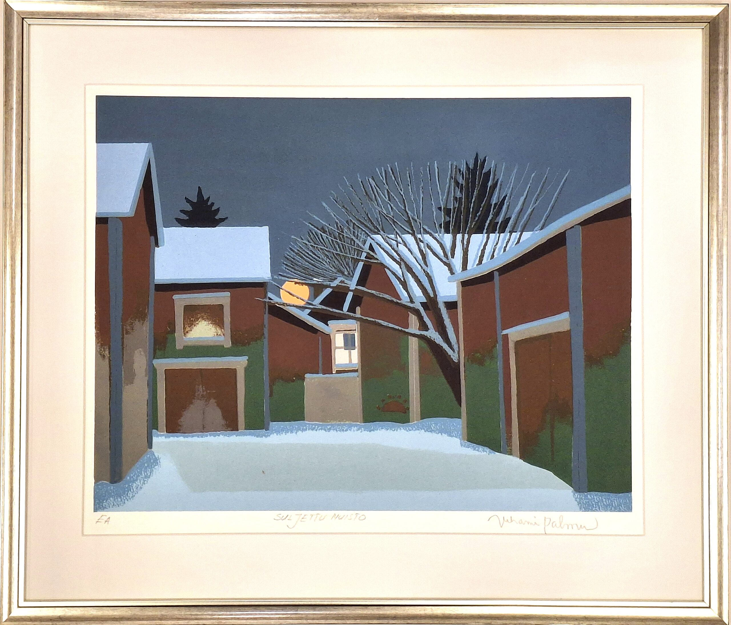 palmu26b Juhani Palmu - Suljettu muisto - Serigrafia