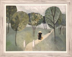 Hellevi Hämäläinen - Palmroos - Älä tule syyskuu - Öljyvärimaalaus